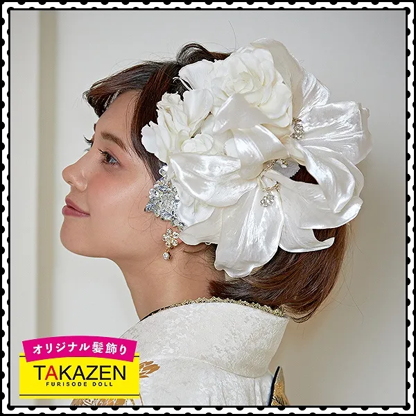 卒業式前撮り　袴前撮り　成人式前撮り　髪飾り　ヘアアレンジ