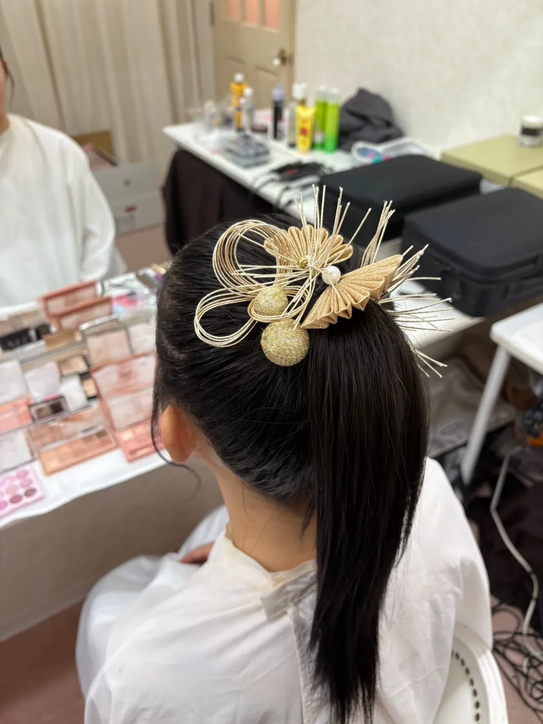 成人式　レンタル　振袖　前撮り　ヘアアレンジ　ヘアアクセサリー