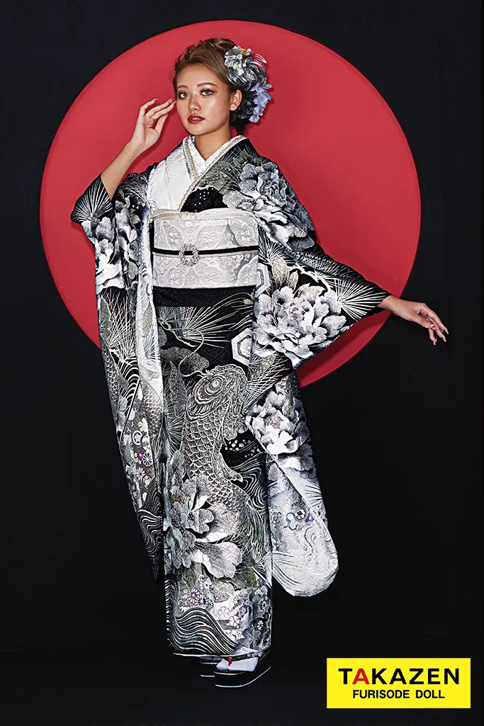 成人式 レンタル 振袖 可愛い 綺麗 高級振袖 キラキラ シルバー 派手 ギャル