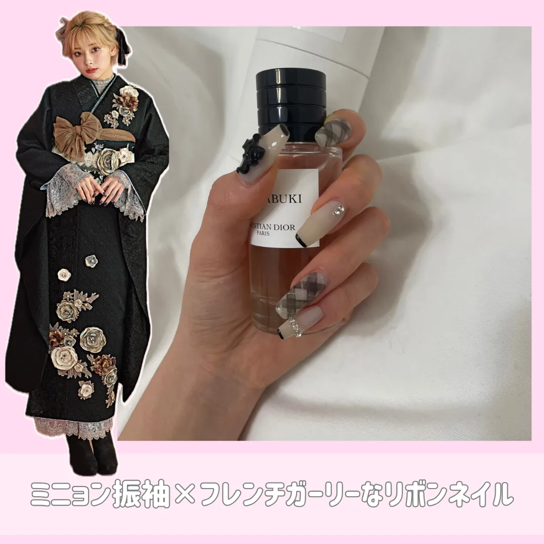 成人式振袖　ネイル　可愛い　おしゃれ