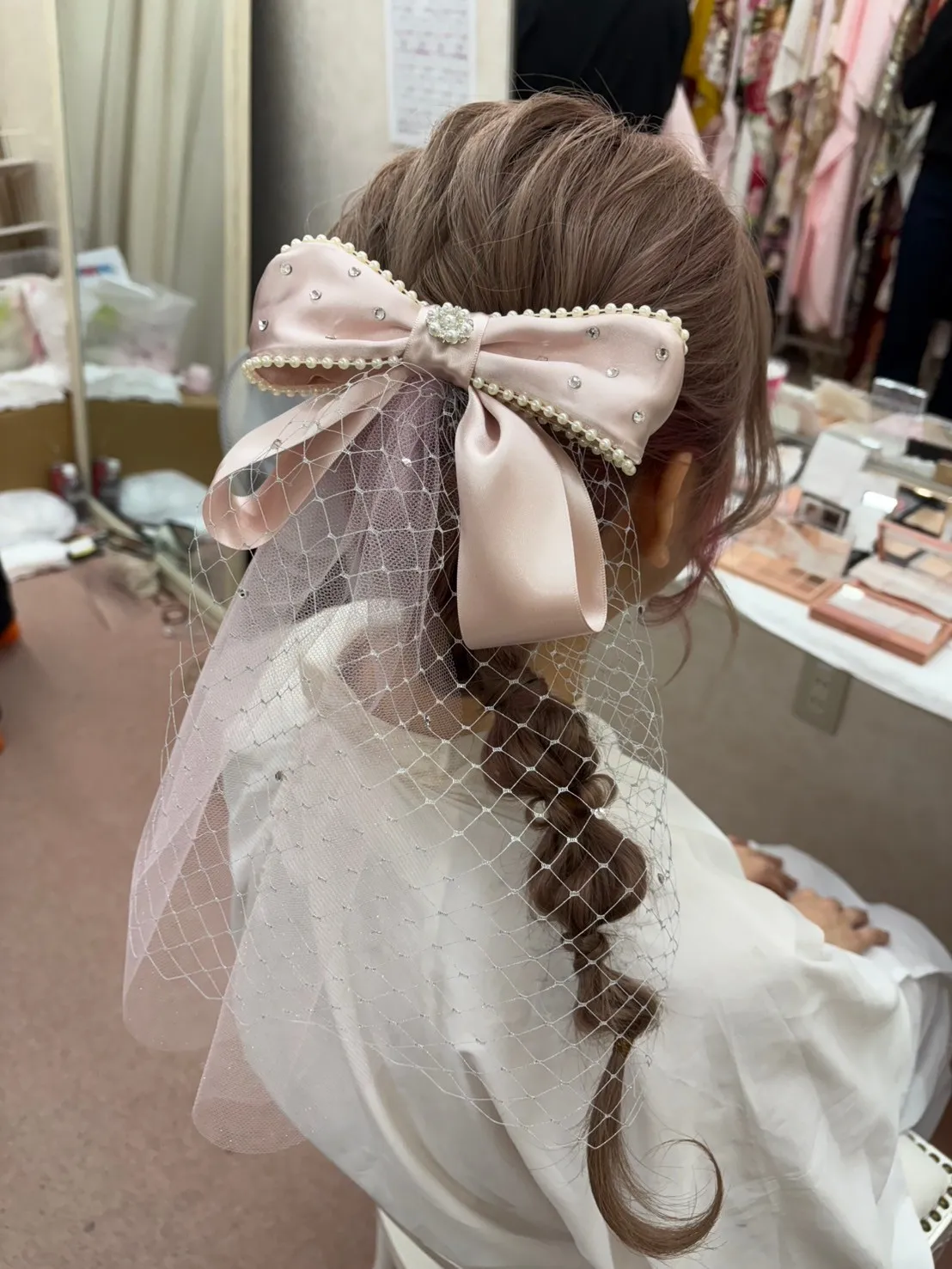 成人式　レンタル　振袖　前撮り　ヘアアレンジ　ヘアアクセサリー