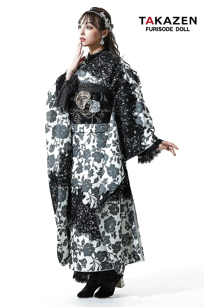 成人式　レンタル　振袖　可愛い　今どき　上品　綺麗　ブラックレーベル