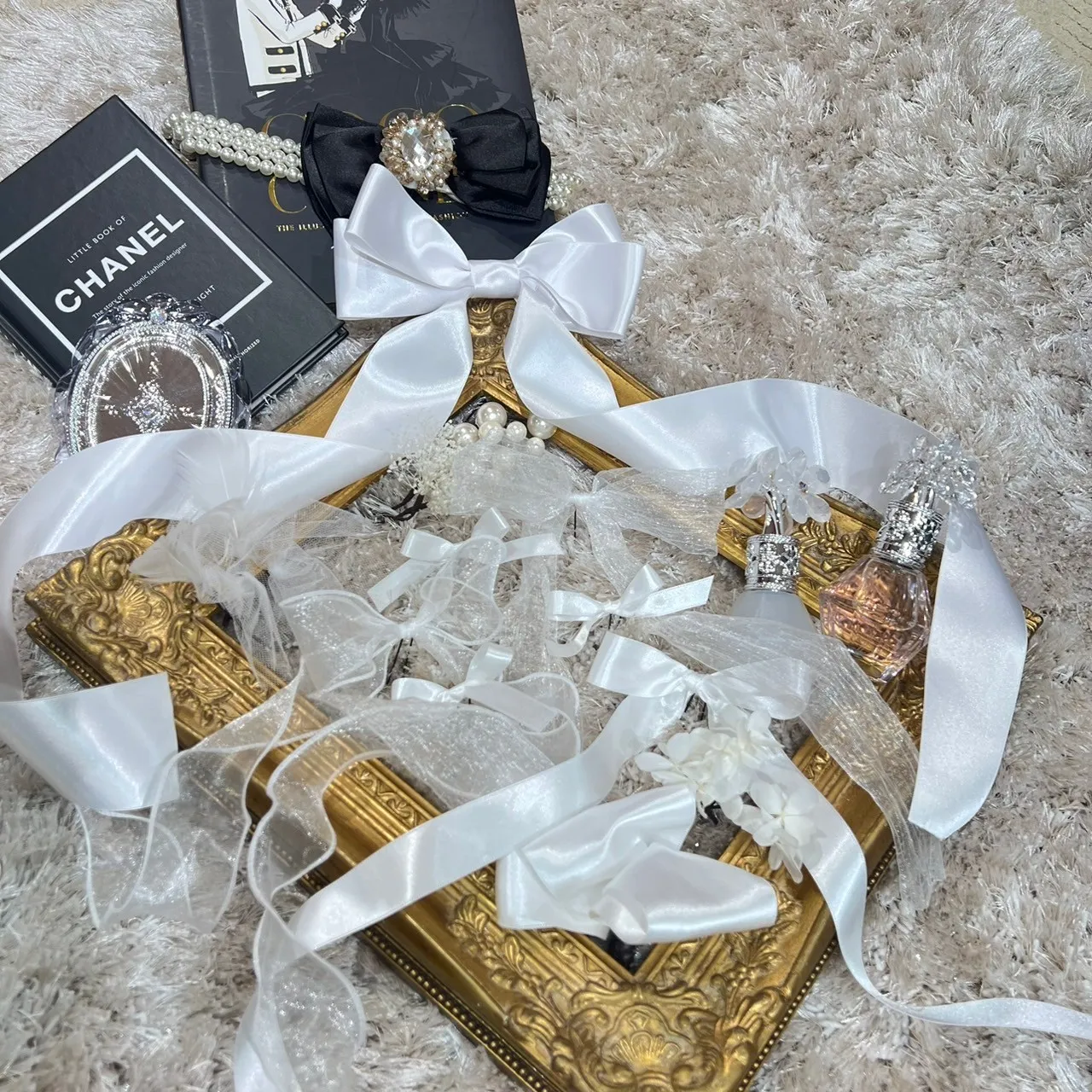 髪飾り　ゆるふわ　かわいい　ドライフラワー　通販可　リボン