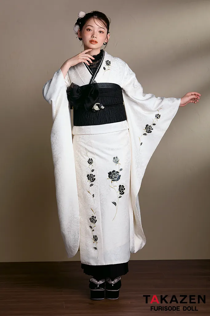 成人式　振袖　ネットレンタル　ヴィンテージスタイル　シンプル