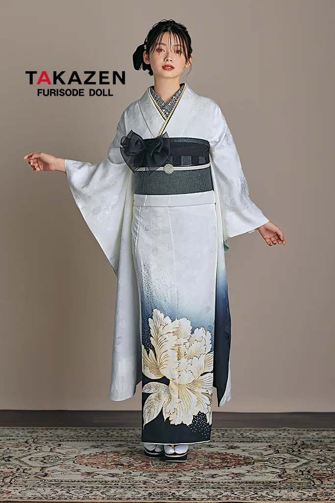 成人式　振袖　ネットレンタル　ヴィンテージスタイル　シンプル