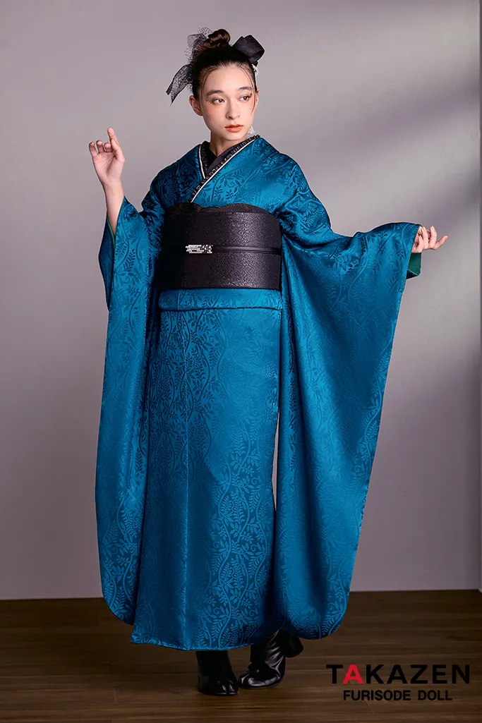 成人式　振袖　ネットレンタル　ヴィンテージスタイル　シンプル