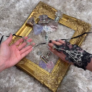 成人式　前撮り　卒業式　可愛い　ヘアアレンジ　髪飾り　新作　グローブ　キラキラ