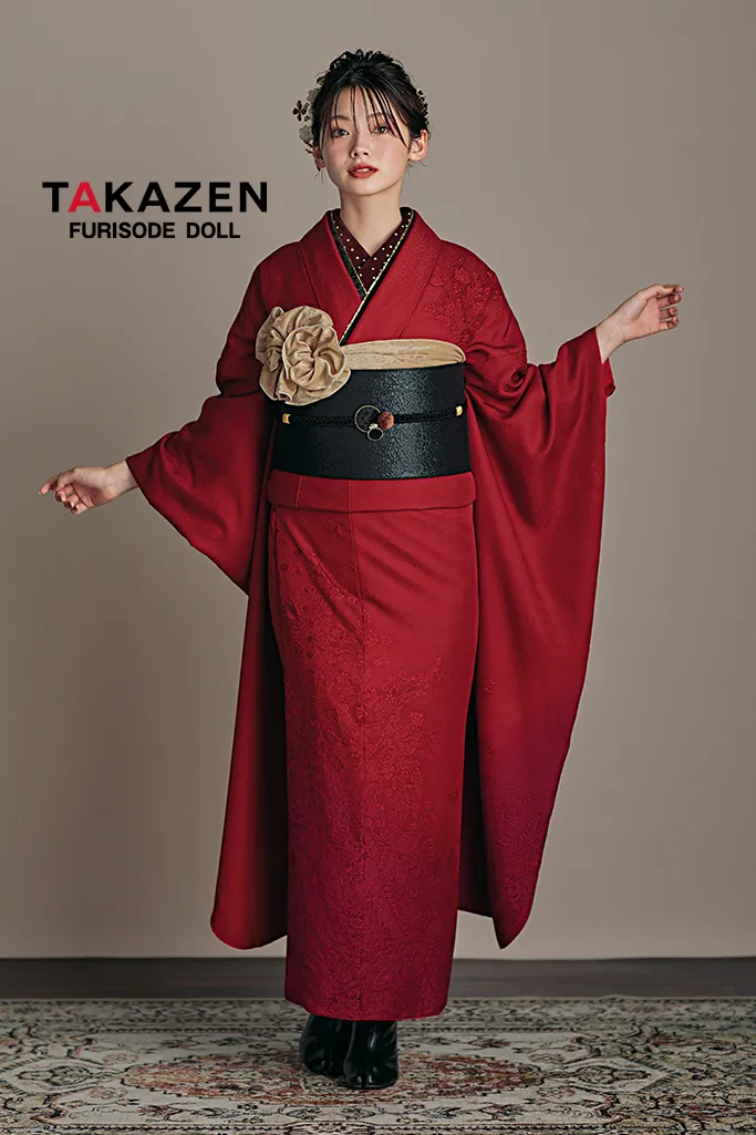 成人式 振袖 レンタル ネットレンタル ヴィンテージスタイル 無地 無地振袖 シンプル 誰ともかぶらない 個性的