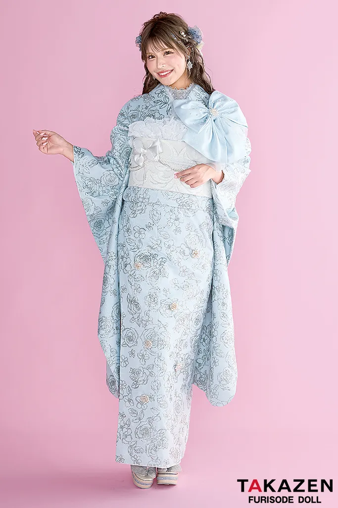 成人式　振袖　可愛い　キラキラ　ChouChou　派手　ヘップバーン