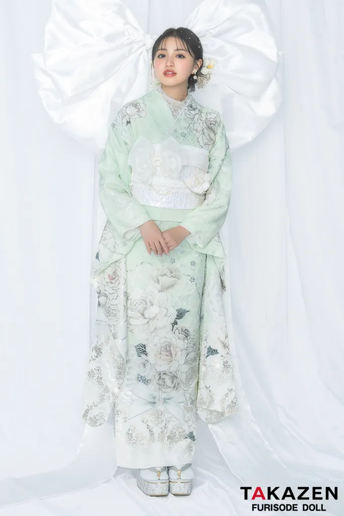 成人式 振袖 人気 コスメカラー ミント