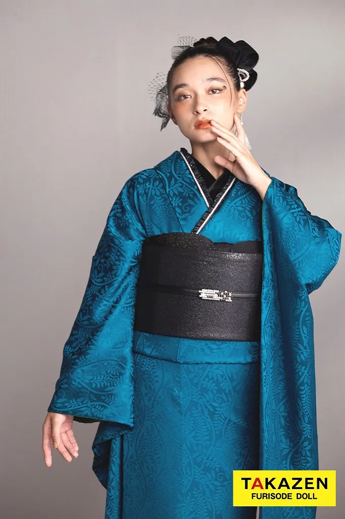 成人式 振袖 レンタル ネットレンタル ヴィンテージスタイル 無地 無地振袖 シンプル 誰ともかぶらない 個性的