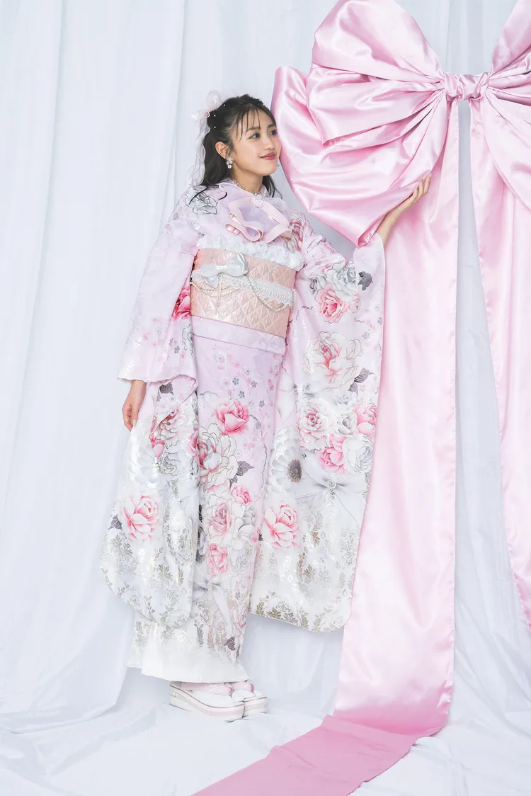 振袖　成人式　レンタル　ピンク　オリジナル