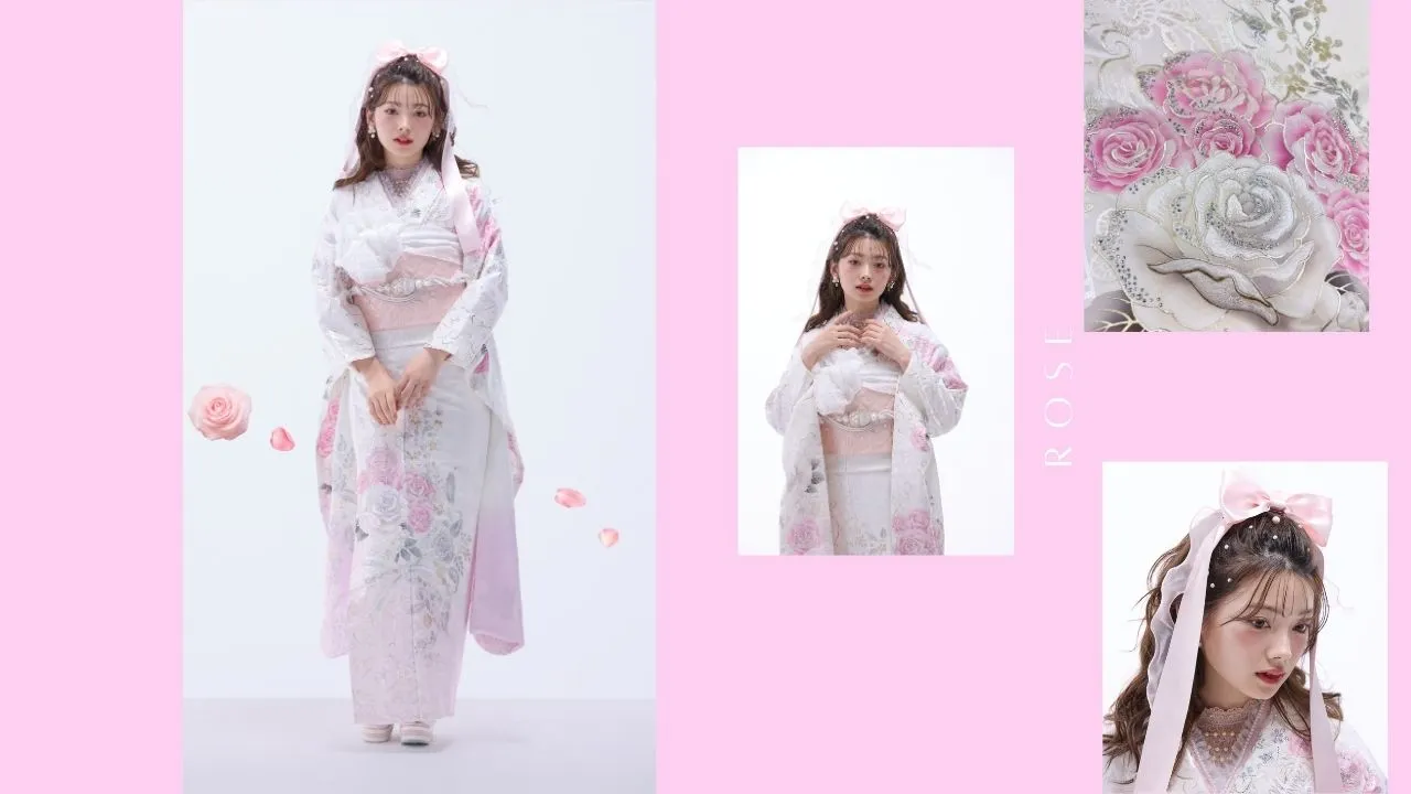 成人式振袖ネットレンタル　ピンク　かわいい