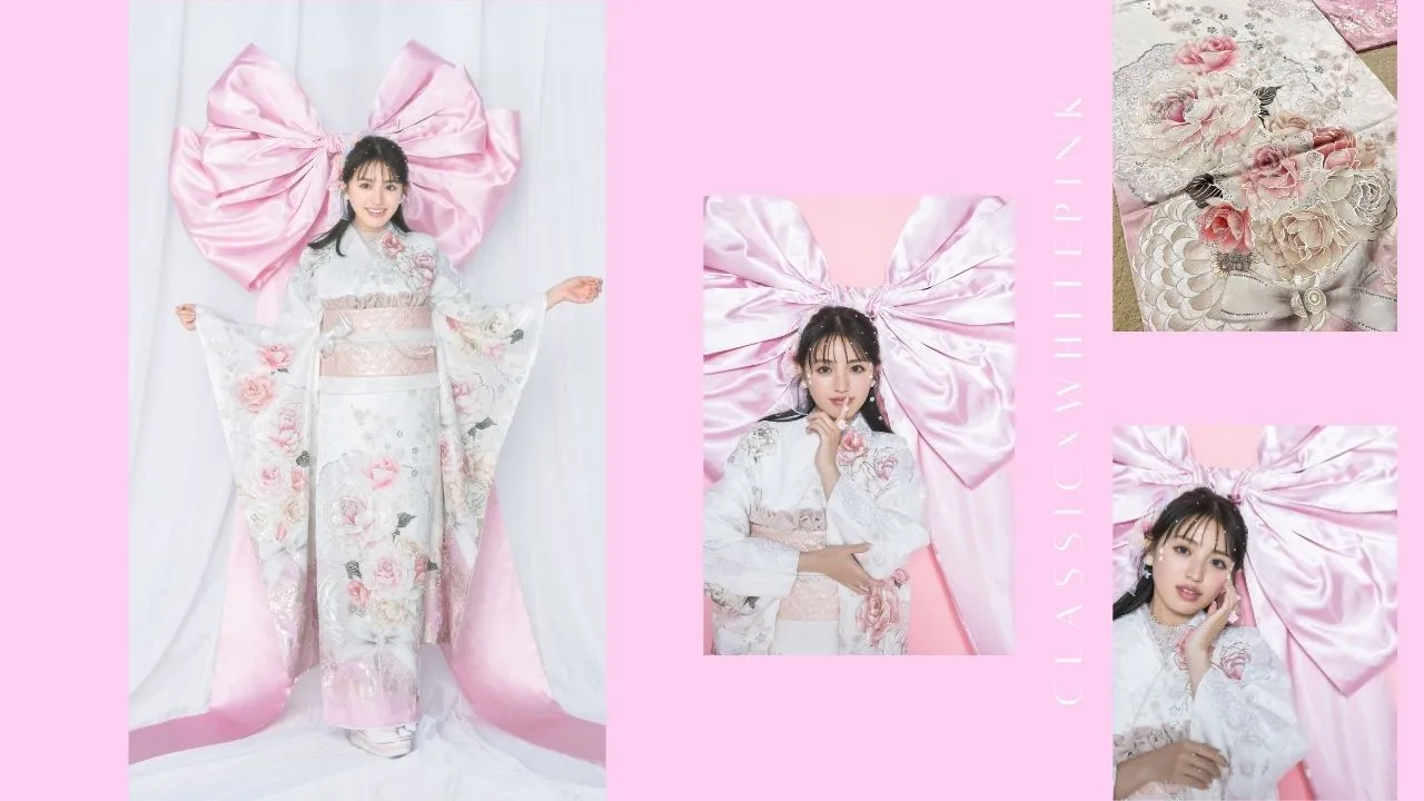 成人式振袖ネットレンタル　ピンク　かわいい