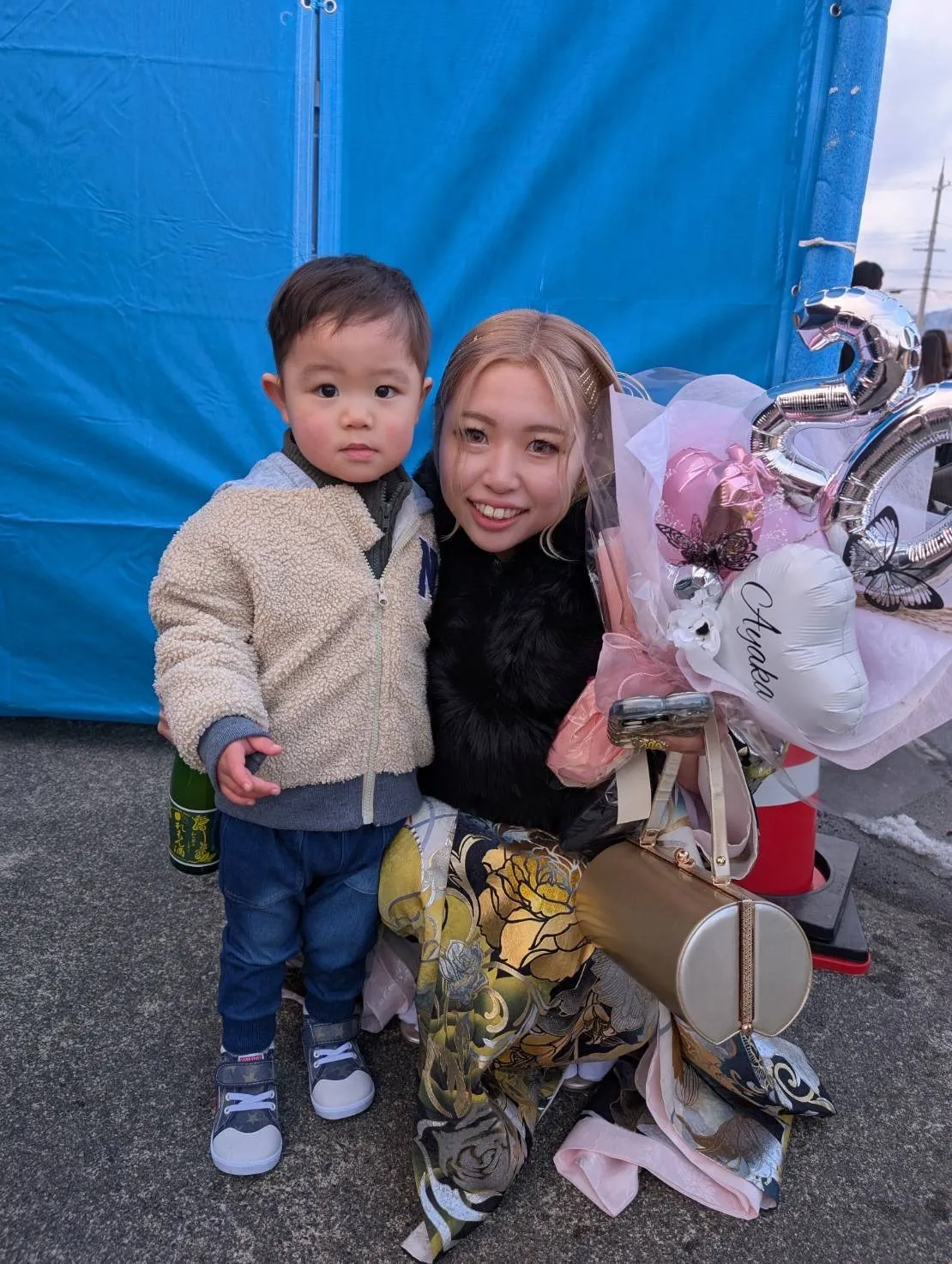 いろんなひとに振袖可愛い、カッコイイと言って貰えました💖