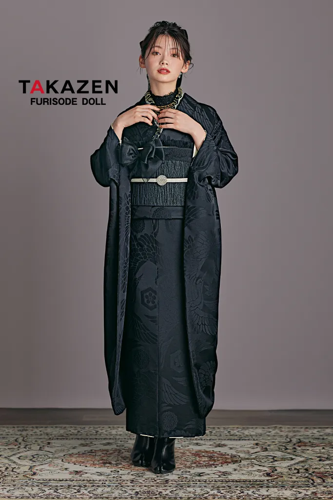 成人式　振袖　黒色　人とかぶらない　誰ともかぶらない　ブラック