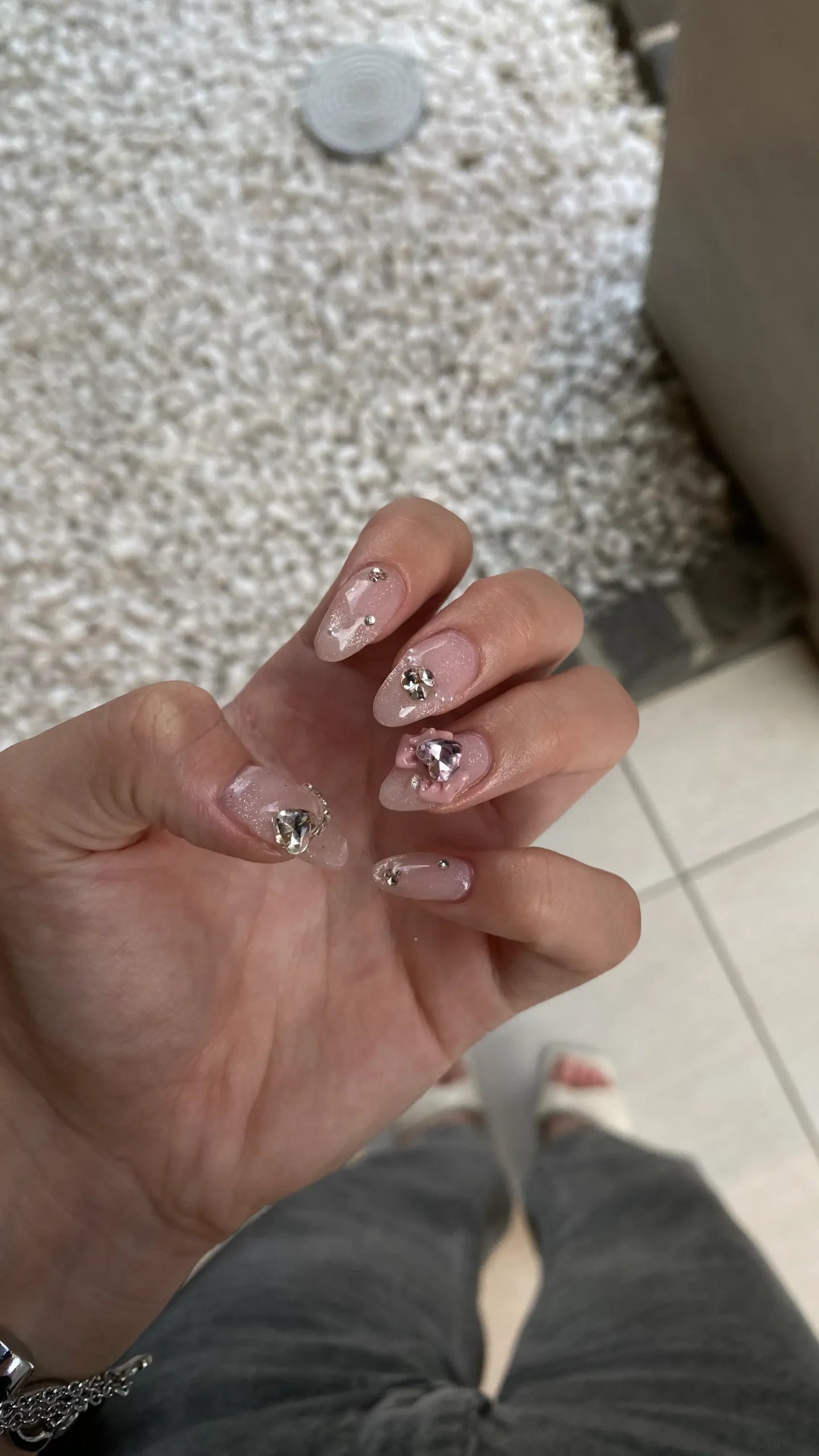 卒業式 袴 ネイル キラキラ 卒業式ネイル