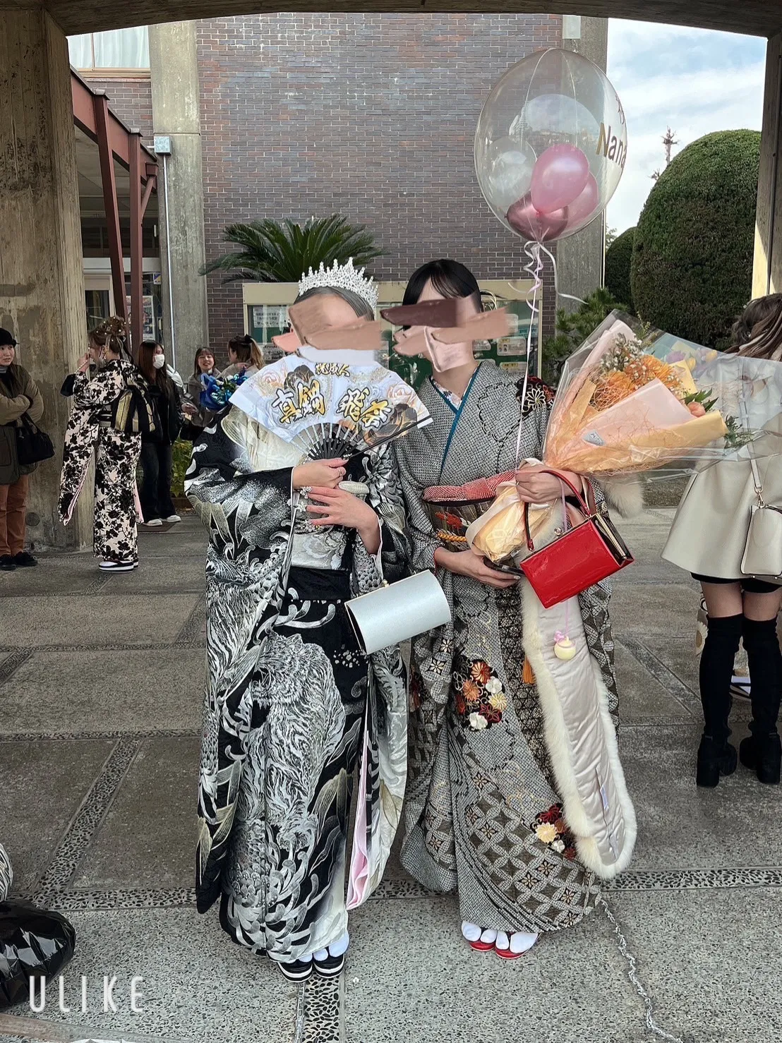 親戚に 無事振袖姿を見せることが出来ました🥹🤍