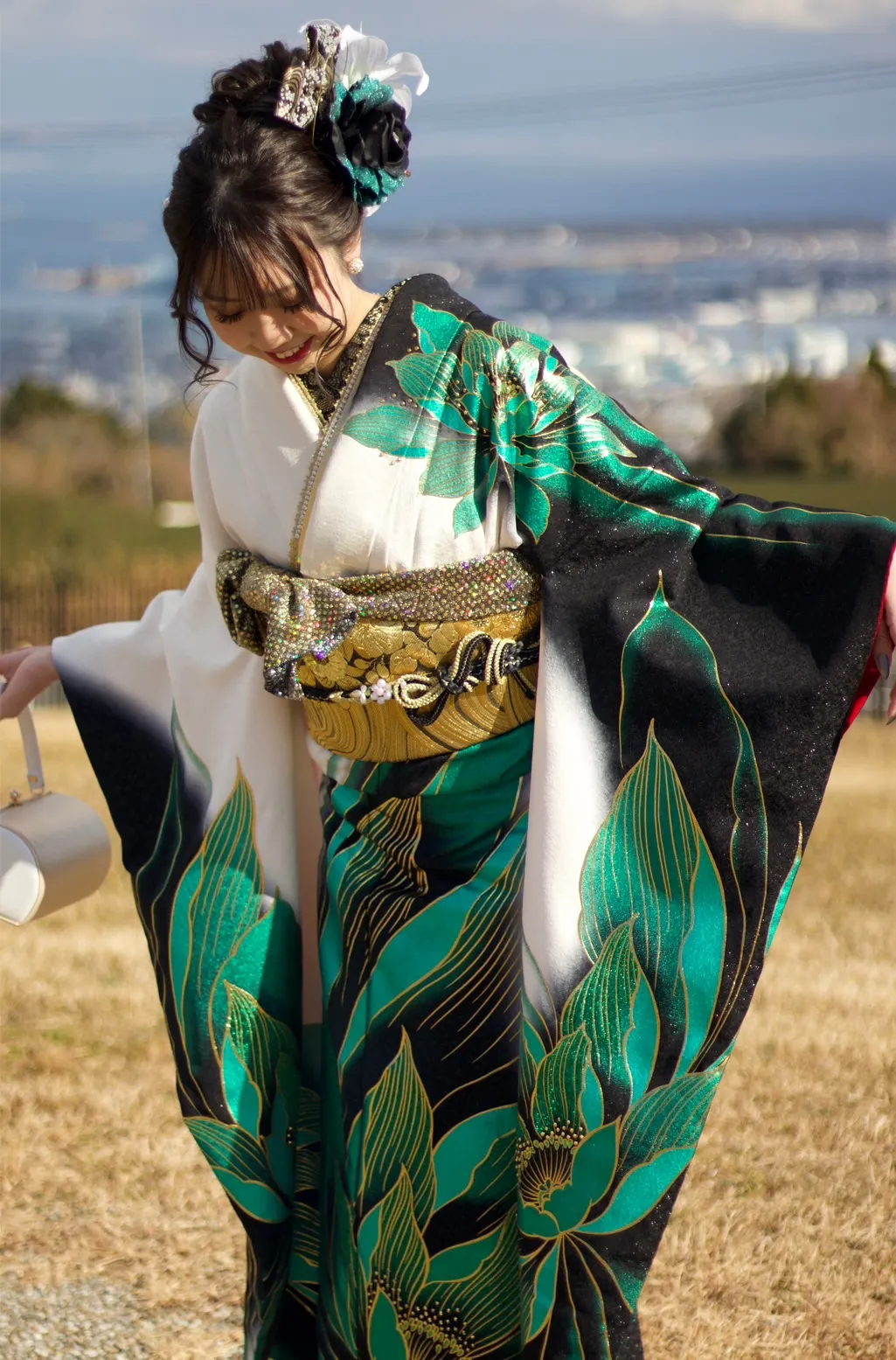 一目惚れしたこの振袖を着れて良かったです！