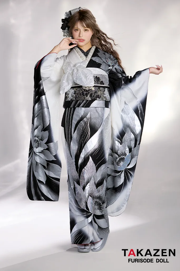 成人式 振袖 キラキラ モード 派手 セクシー ラグジュアリー ゴージャス