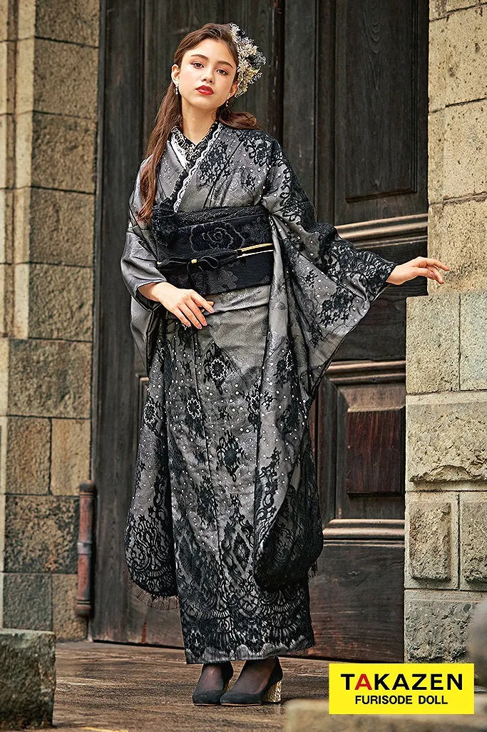 成人式　振袖　ネットレンタル　ブラックレーベル　BLACK LABEL　ドレス振袖