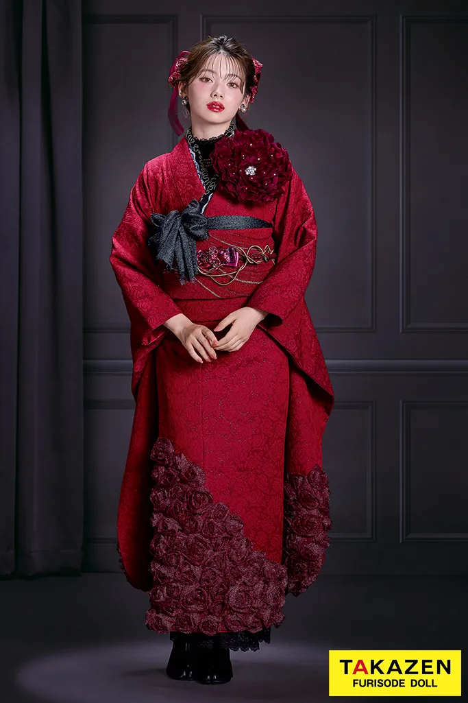 成人式振袖レンタル　HEPBURN　ローズ