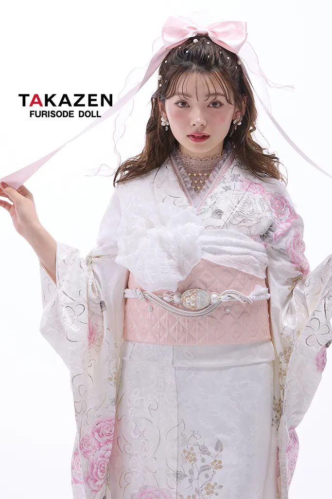 成人式　振袖　可愛い　キラキラ　ヘップバーン　ピンク