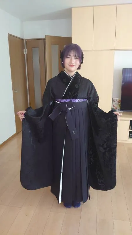 高校の卒業式袴に着させていただきました。