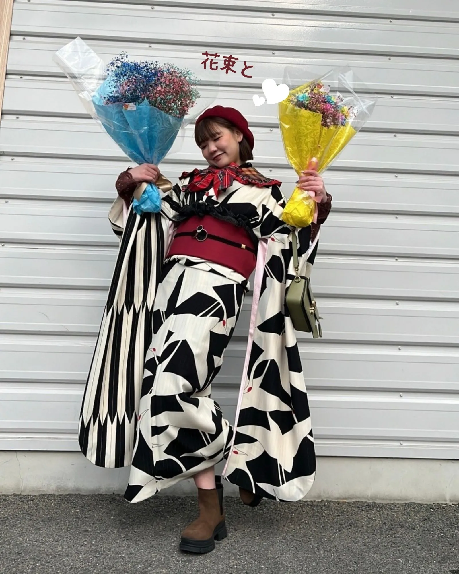 成人式当日 盛れる写真 かわいい 振袖