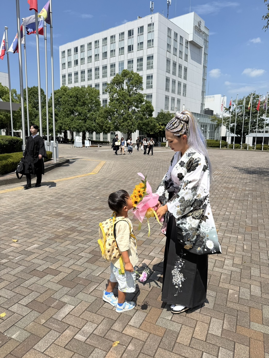 沢山の人に着物を褒めてもらって、最高の卒業式を送れました