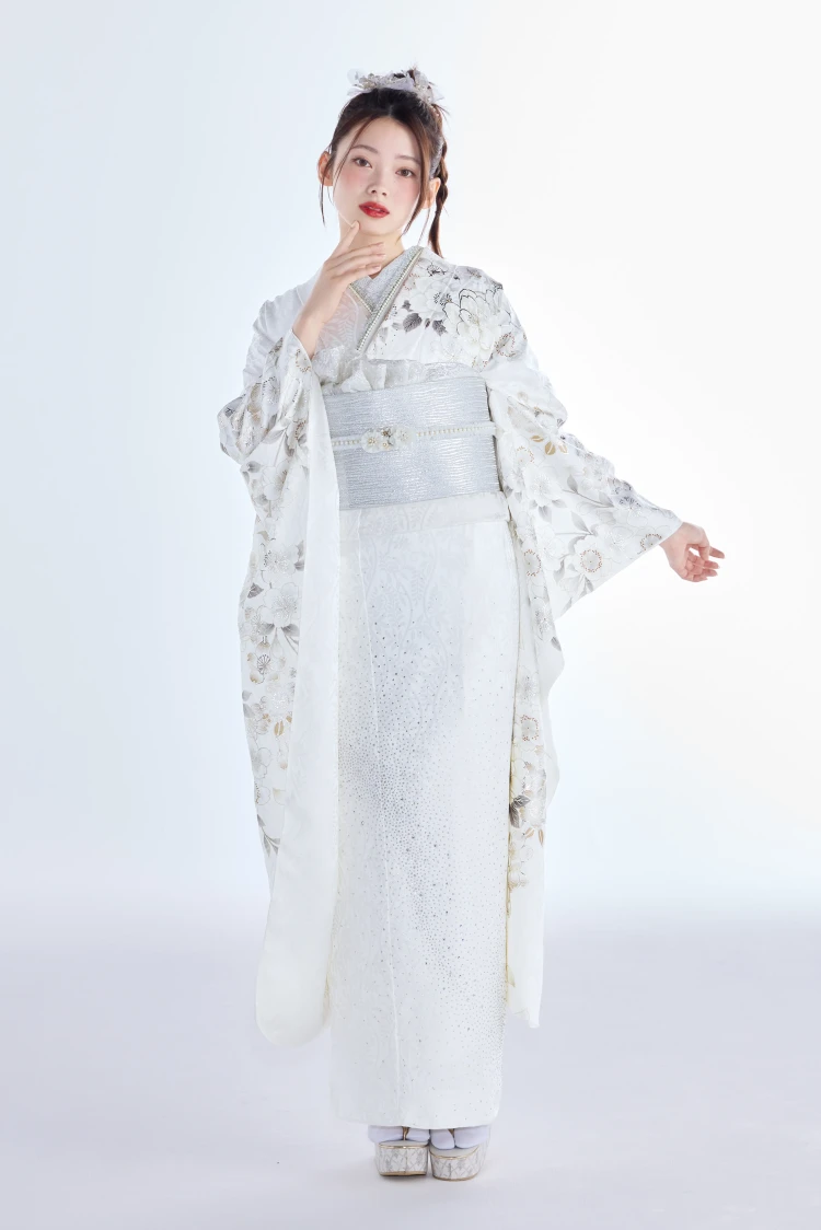 成人式振袖ネットレンタル　ヴィンテージスタイル　すっきり　シンプル