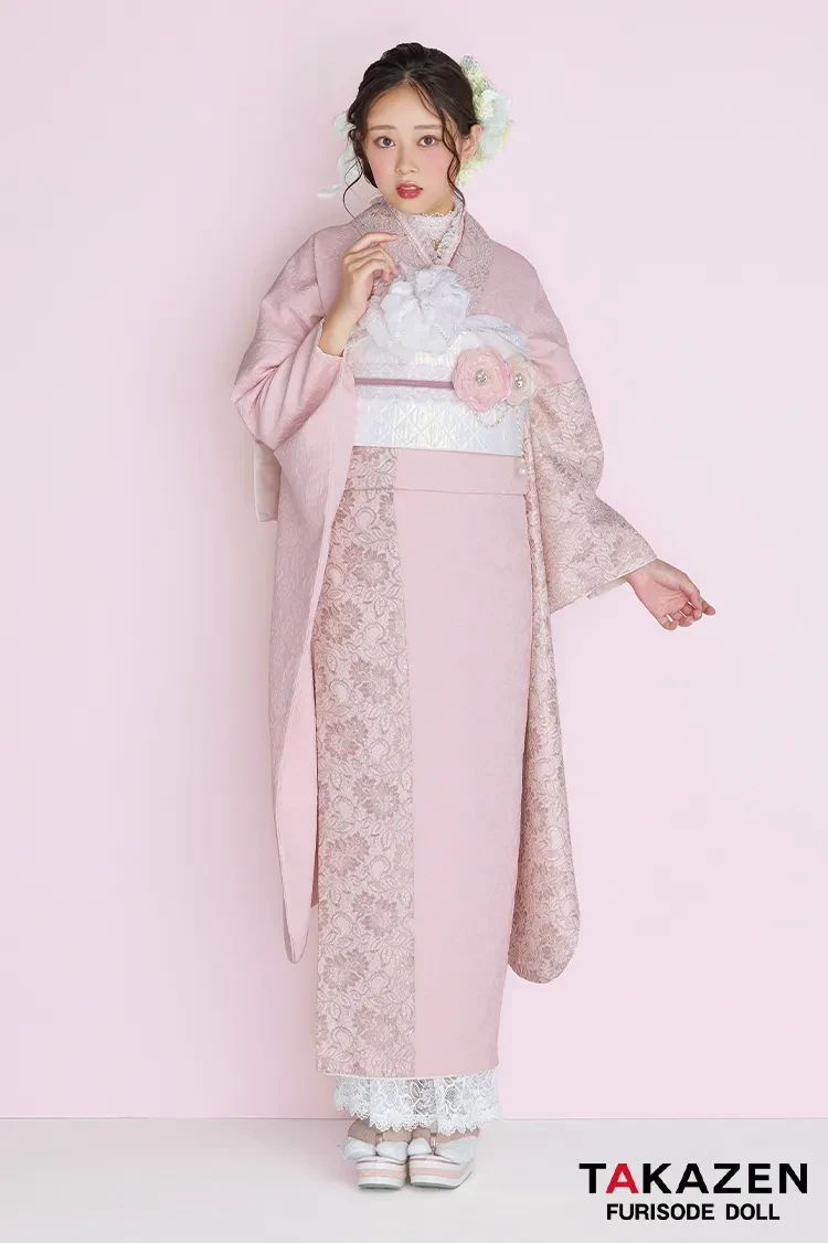 成人式　振袖　ネットレンタル　くすみカラー　かわいい