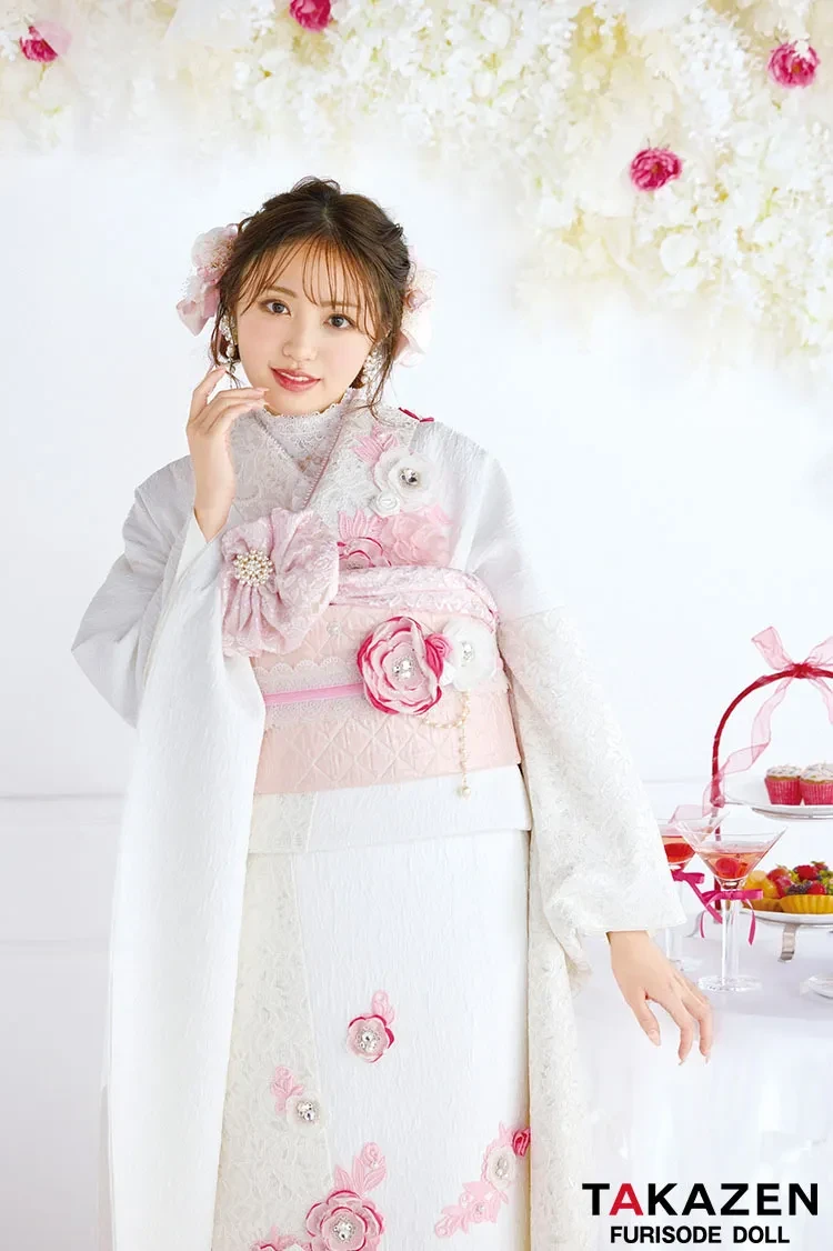 成人式　振袖ネットレンタル　ピンク　かわいい　ミニョン　新作振袖