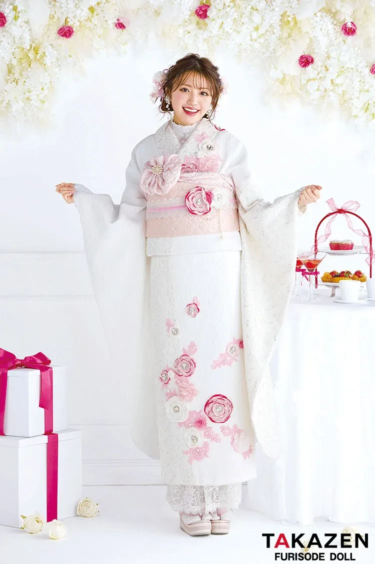 成人式　振袖ネットレンタル　ピンク　かわいい　ミニョン　新作振袖