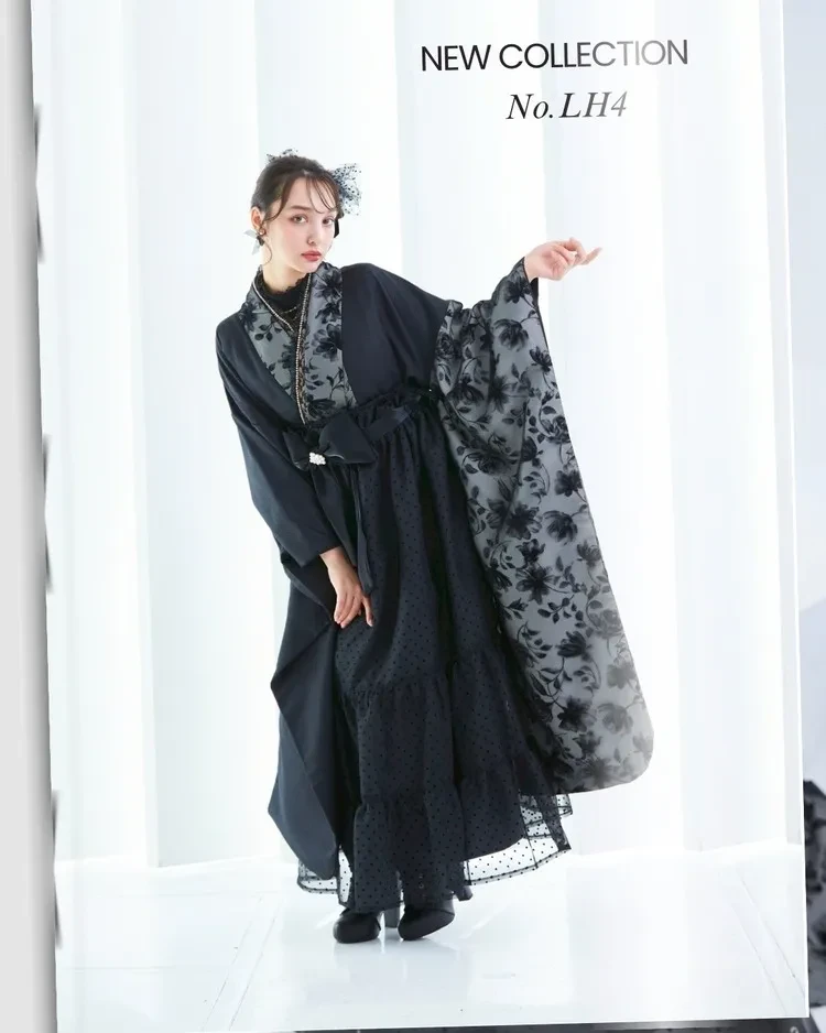 卒業式袴　新作　かわいい　ドレス袴　