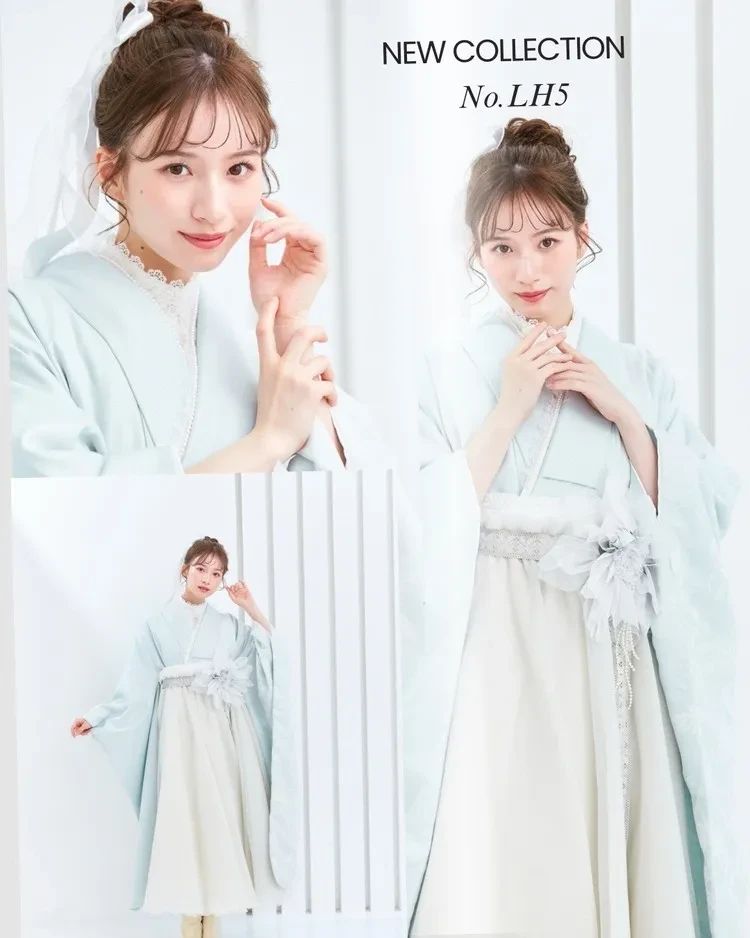 卒業式袴　新作　かわいい　ドレス袴　