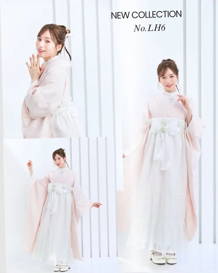 卒業式袴　新作　かわいい　ドレス袴　