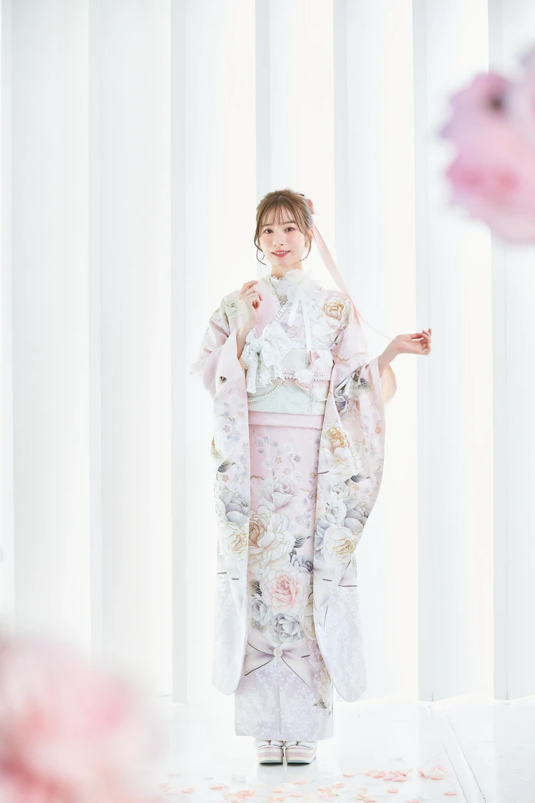 成人式　振袖　ネットレンタル　かわいい　コスメカラー