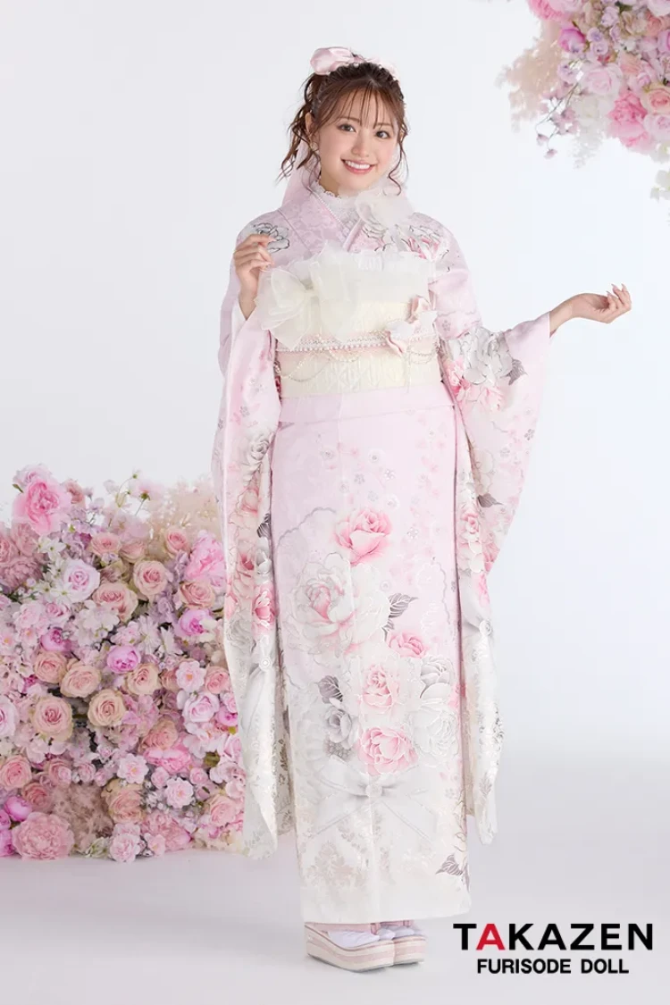 正統派　振袖　ブルべ夏　サマータイプ