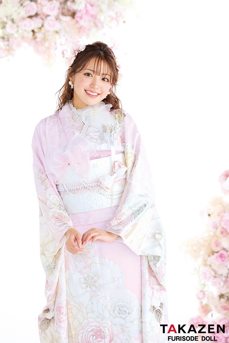 正統派　振袖　ブルべ夏　サマータイプ