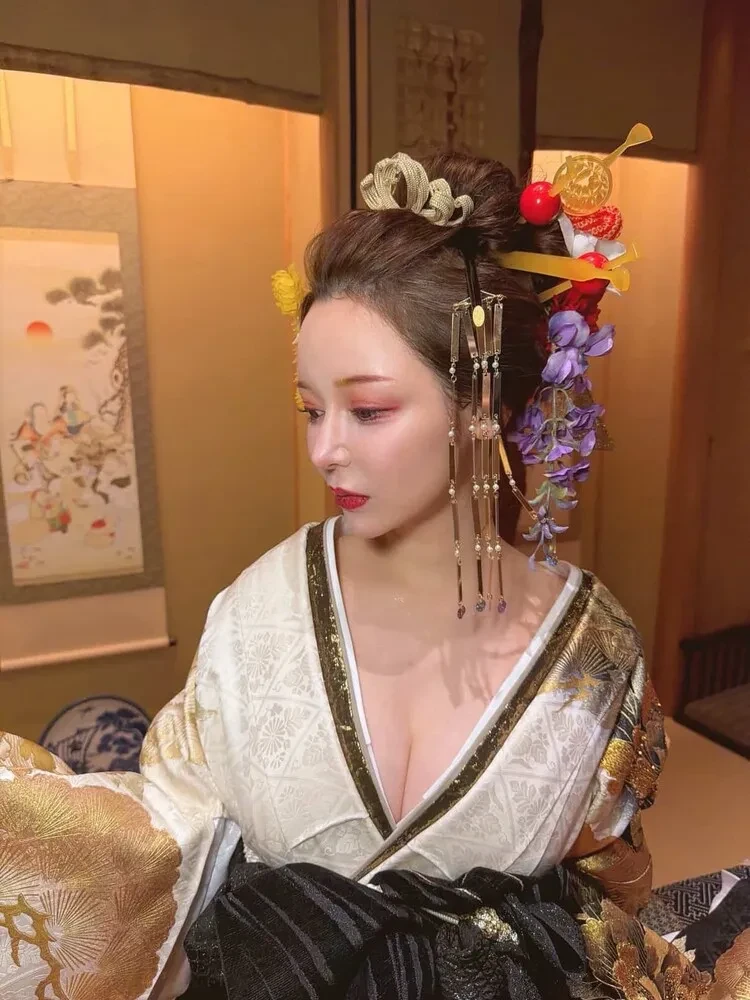 振袖　花魁風　着こなし　進撃のノア