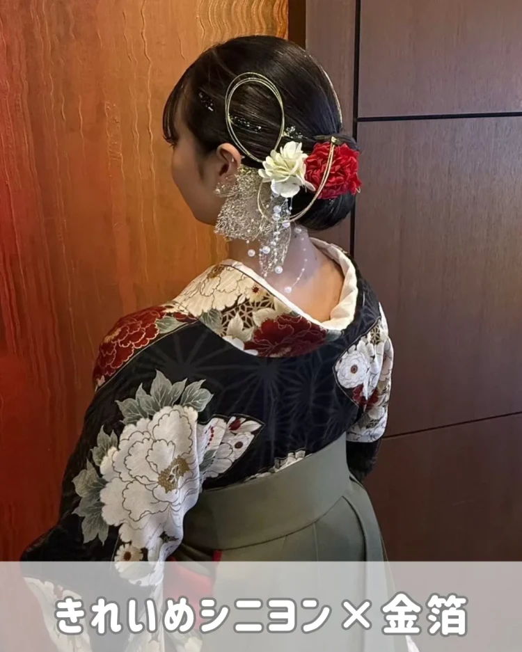卒業式　袴　卒業式ヘアアレンジ　袴ヘア